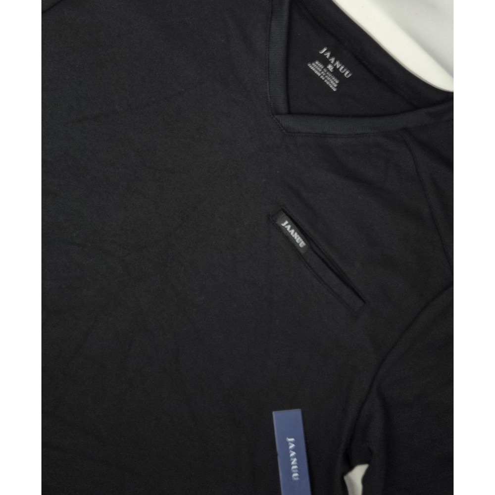 NEW Jaanuu Evolve Side Zip Medical Scrub Top Men's‎ XL Black V Neck Stretch NWT